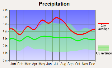 Craigsville, West Virginia average precipitation