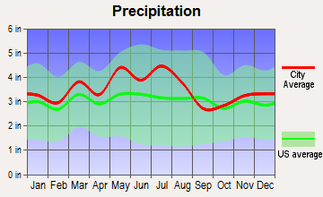 Huntington, West Virginia average precipitation