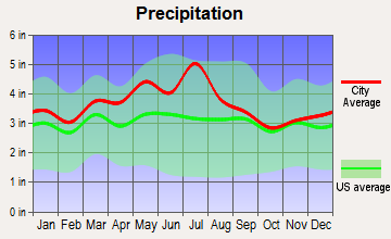 Mount Hope, West Virginia average precipitation