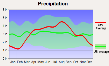 Waldo, Wisconsin average precipitation