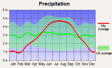 Chief Lake, Wisconsin average precipitation