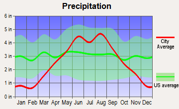 Dresser, Wisconsin average precipitation