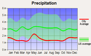 Moose Wilson Road, Wyoming average precipitation