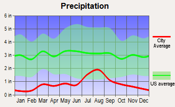 Del Norte, Colorado average precipitation