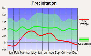 Indian Hills, Colorado average precipitation