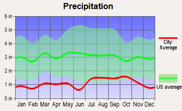 Naturita, Colorado average precipitation