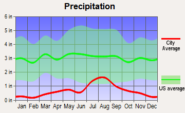 Saguache, Colorado average precipitation