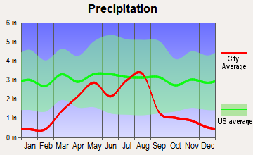 Black Forest-Peyton, Colorado average precipitation