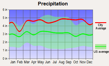 Avon, Connecticut average precipitation