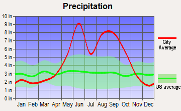 North Key Largo, Florida average precipitation