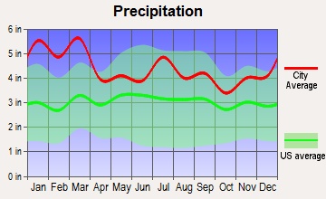 Redan, Georgia average precipitation