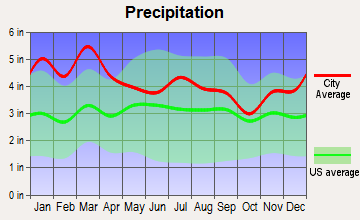 Taylorsville, Georgia average precipitation