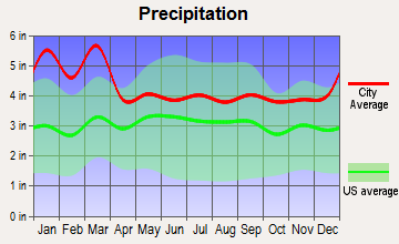 Hoschton, Georgia average precipitation