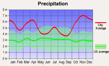 Lawai, Hawaii average precipitation