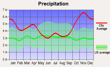 Lihue, Hawaii average precipitation