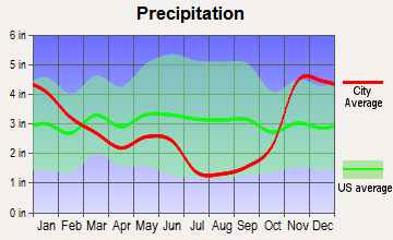 Clark Fork, Idaho average precipitation