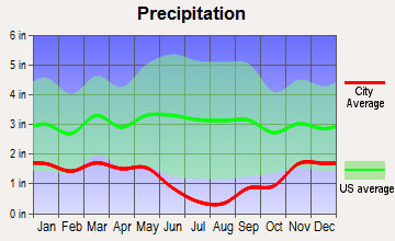 Garden City, Idaho average precipitation