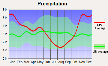 Pierce, Idaho average precipitation