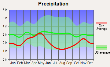 Winchester, Idaho average precipitation