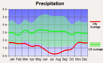Emmett Valley, Idaho average precipitation