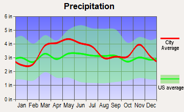 Patoka, Illinois average precipitation