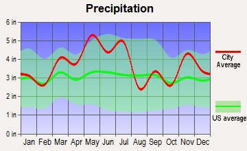 Pinckneyville, Illinois average precipitation