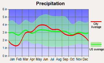 Colfax, Illinois average precipitation