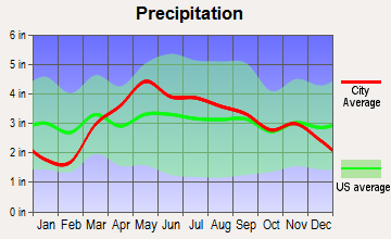 Dunlap, Illinois average precipitation