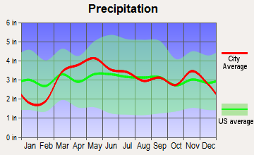Eldred, Illinois average precipitation