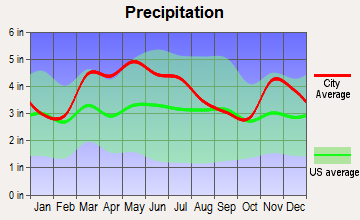 Enfield, Illinois average precipitation