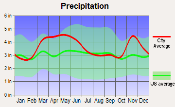Ewing, Illinois average precipitation