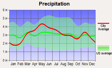 Girard, Illinois average precipitation