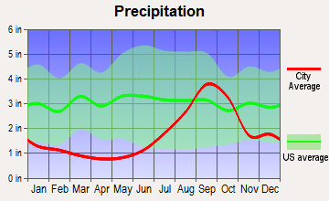 Nikiski, Alaska average precipitation