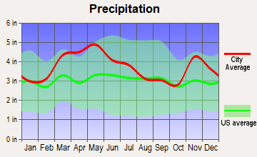 Darmstadt, Indiana average precipitation