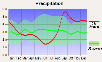 Port Graham, Alaska average precipitation