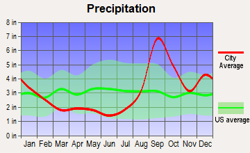 Primrose, Alaska average precipitation