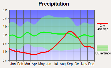 Ridgeway, Alaska average precipitation