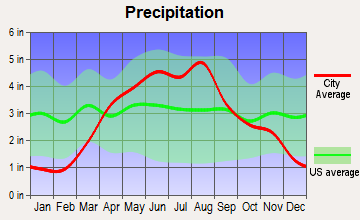 Ryan, Iowa average precipitation