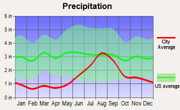 Chuathbaluk, Alaska average precipitation