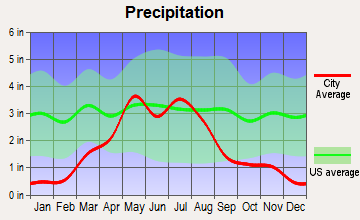 Selden, Kansas average precipitation