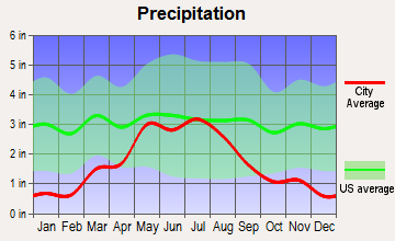 Scott City, Kansas average precipitation