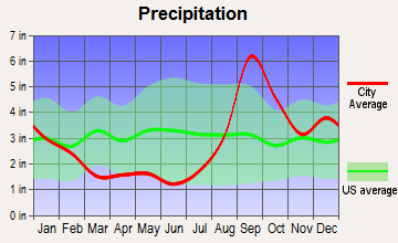 Crown Point, Alaska average precipitation
