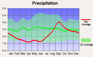 Diamond Ridge, Alaska average precipitation