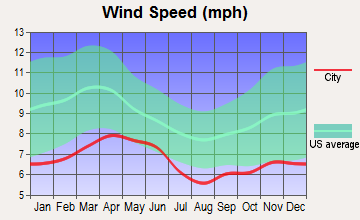 McNary, Arizona wind speed