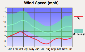 Lake Park, Georgia wind speed