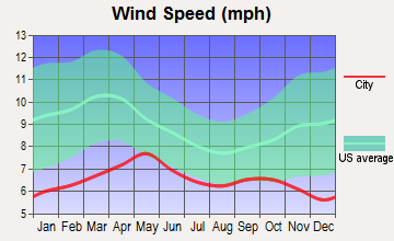 Arctic Village, Alaska wind speed