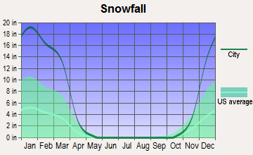 Bristol, Maine snowfall