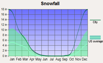 Bigfork, Montana snowfall