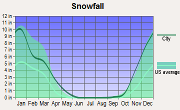 Carlin, Nevada snowfall