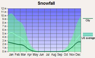 Socorro, New Mexico snowfall